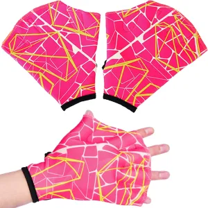 1 Pair Swimming Gloves Aquatic Fitness Water Resistance Gloves Webbed Gloves for Swimming Training Webbed Gloves Water Exercise Equipment for Pools Swim Gloves for Women