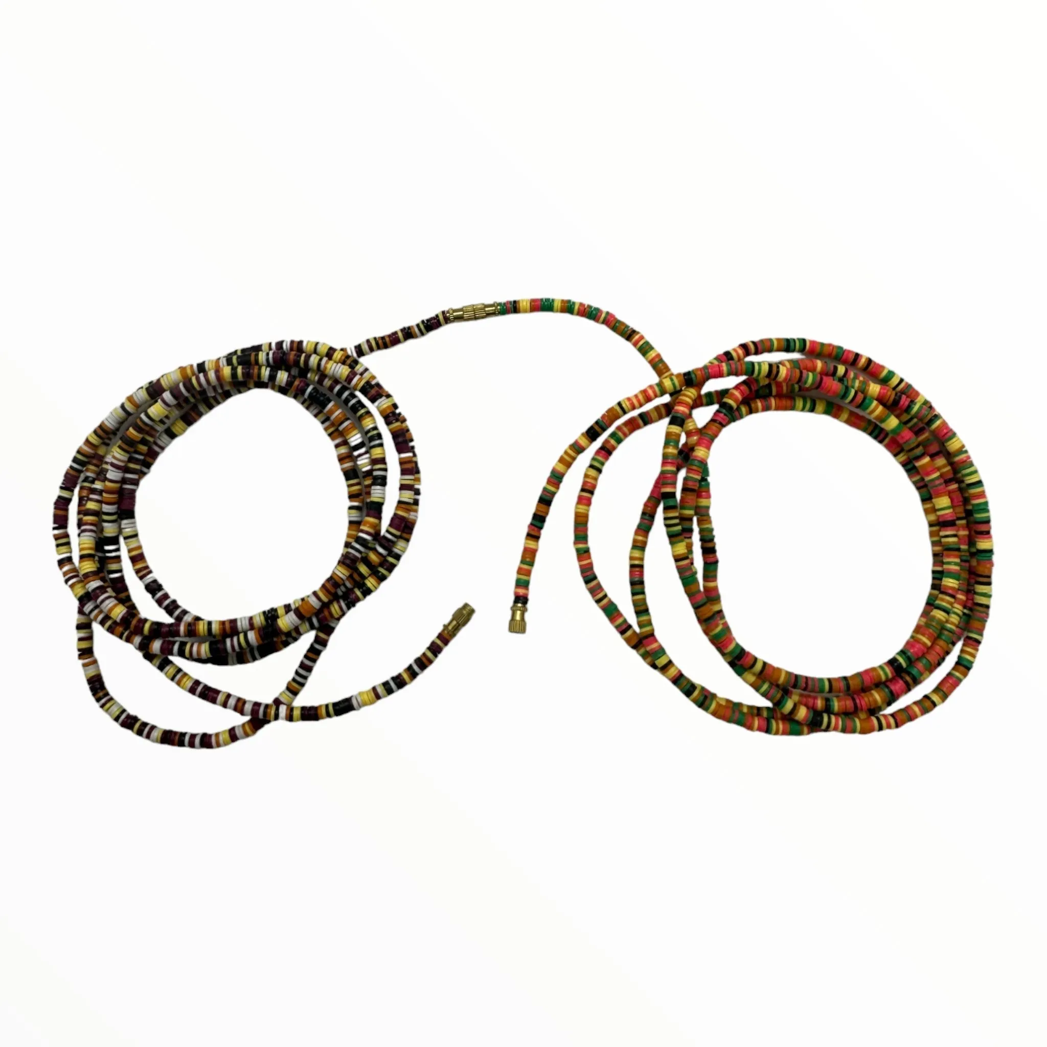 African Coconut Waist Beads- Versatile (Yellow)