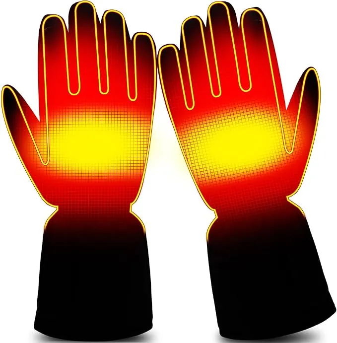 Autocastle Heated Gloves Rechargeable Electric Gloves Camping Hand Warmers Winter Warm Touchscreen Gloves for Men Women Battery Waterproof Gloves Windproof Heat Glove for Outdoor Cycling Skiing Hiking