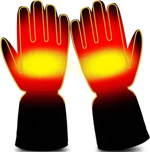 Autocastle Heated Gloves Rechargeable Electric Gloves Camping Hand Warmers Winter Warm Touchscreen Gloves for Men Women Battery Waterproof Gloves Windproof Heat Glove for Outdoor Cycling Skiing Hiking