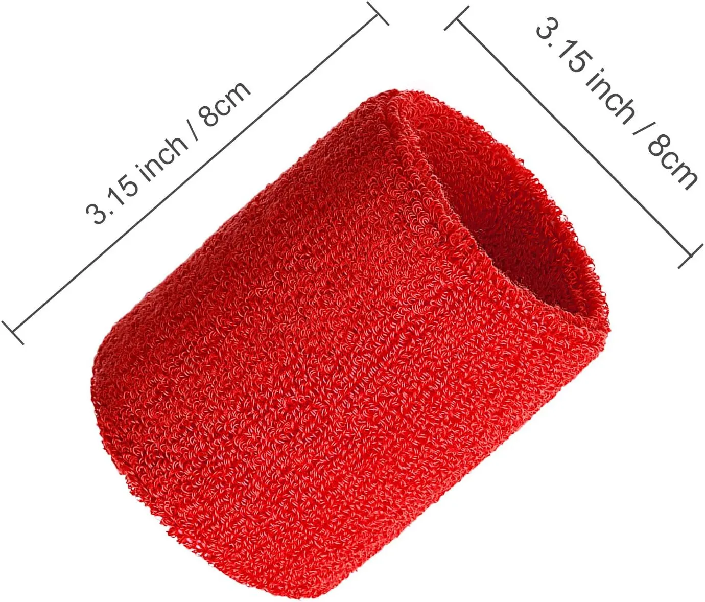 Bememo 12 Pack Wrist Sweatbands Sports Wristbands Tennis Sweatbands for Men and Women Absorbent Cotton Wristband for Working Out, Football, Basketball, Sports