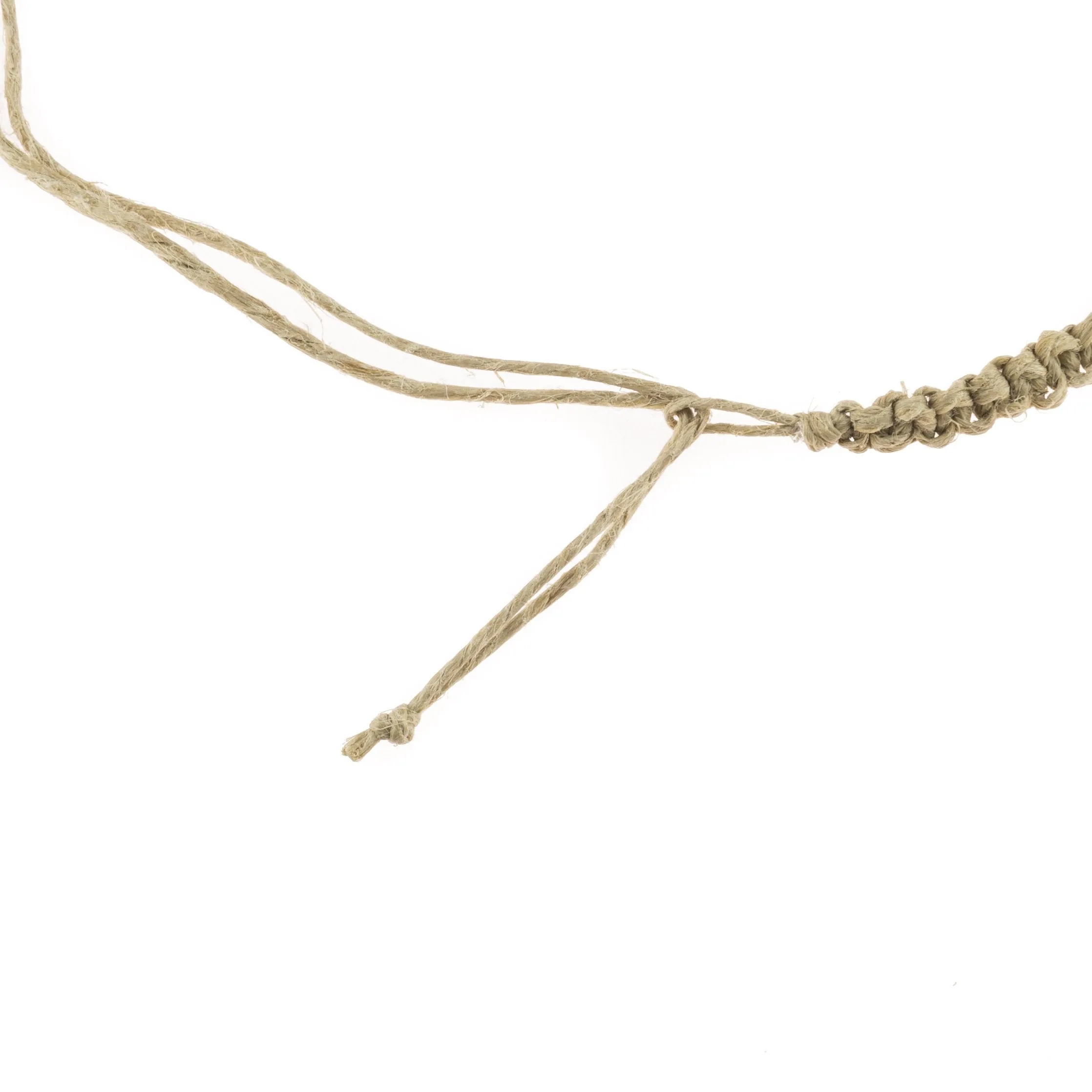 BlueRica Hemp Anklet Bracelet with Puka Shell Beads & Dark Blue Murano Glass Tubes