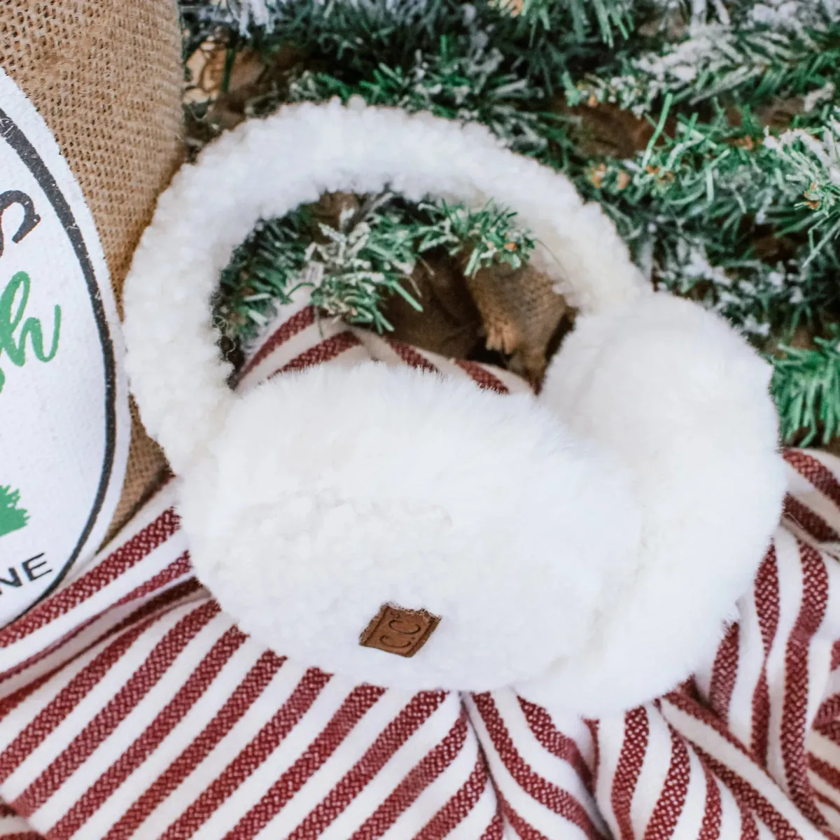 C.C. Faux Fur. Sherpa Earmuffs