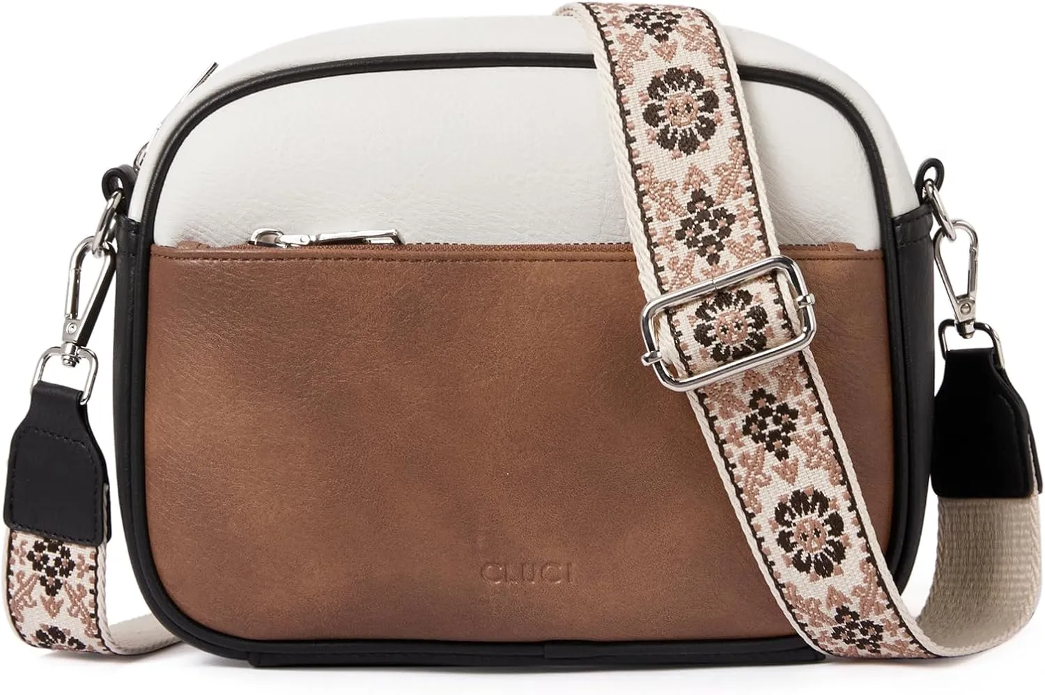 CLUCI Crossbody Bags for Women, Vegan Leather Shoulder HandbagsPurses for Women with Adjustable Wide Strap