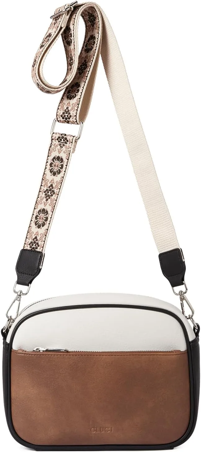 CLUCI Crossbody Bags for Women, Vegan Leather Shoulder HandbagsPurses for Women with Adjustable Wide Strap