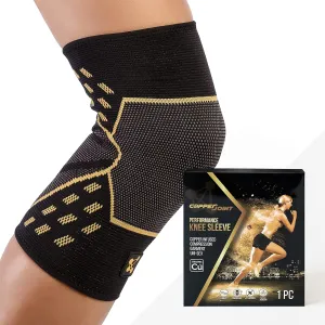 CopperJoint Pull On Knee Brace Women & Men Workout - Copper Infused Knee Sleeves for Men, Elastic Compression Knees Support Braces for Fitness, Volleyball, Basketball, Running, Sports