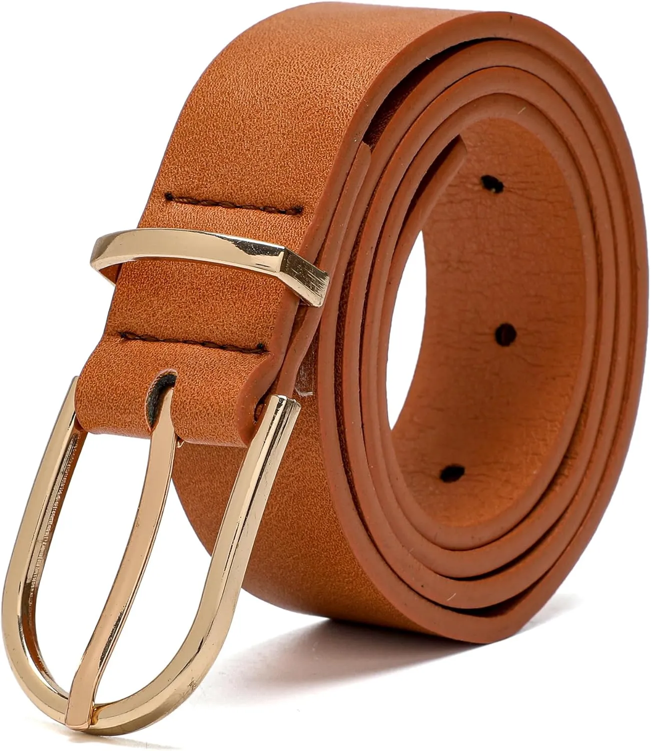 Earnda Women's Faux Leather Chic Belt for Ladies Jeans