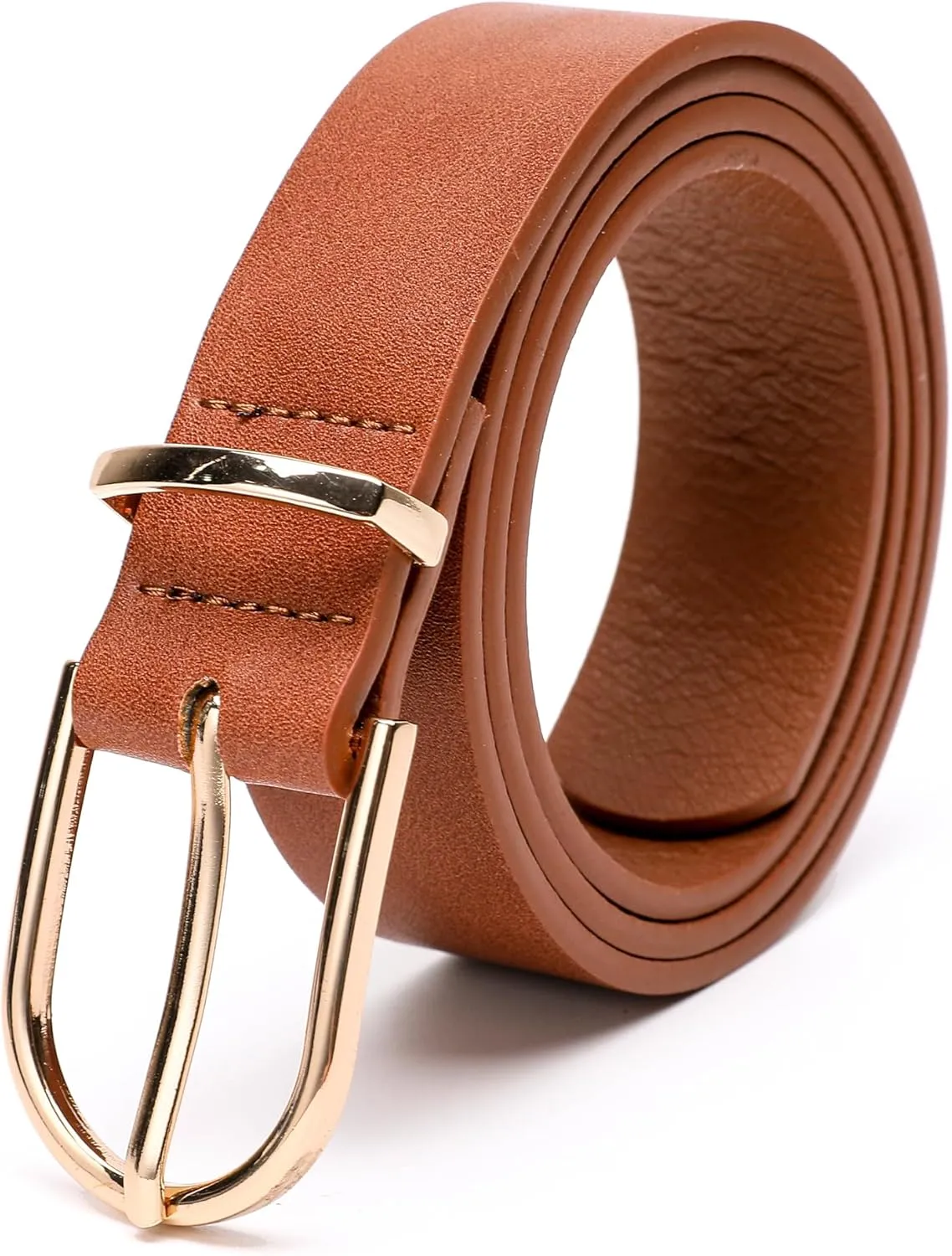 Earnda Women's Faux Leather Chic Belt for Ladies Jeans