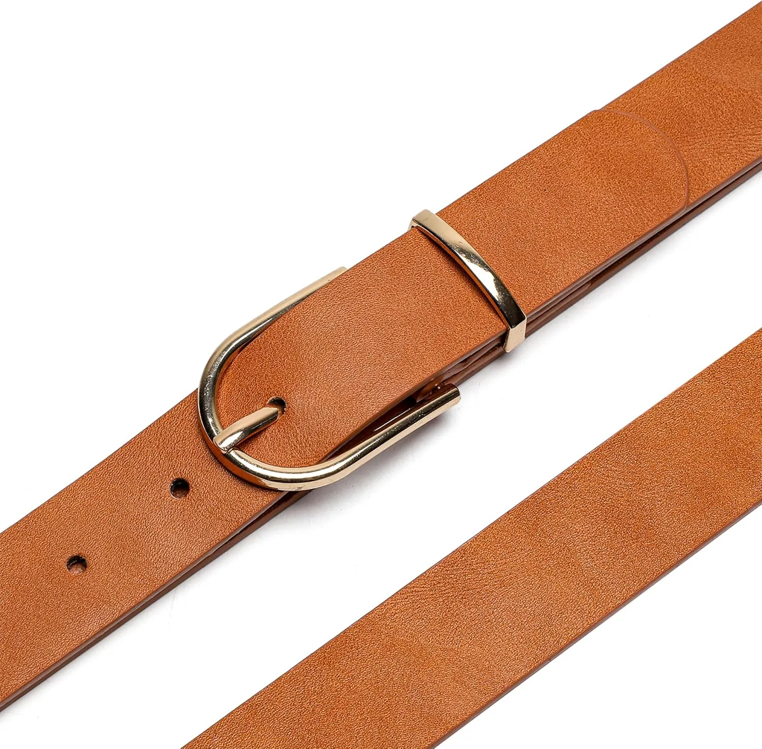 Earnda Women's Faux Leather Chic Belt for Ladies Jeans