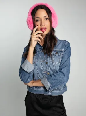 EDIE FAUX FUR EARMUFF-FONDANT