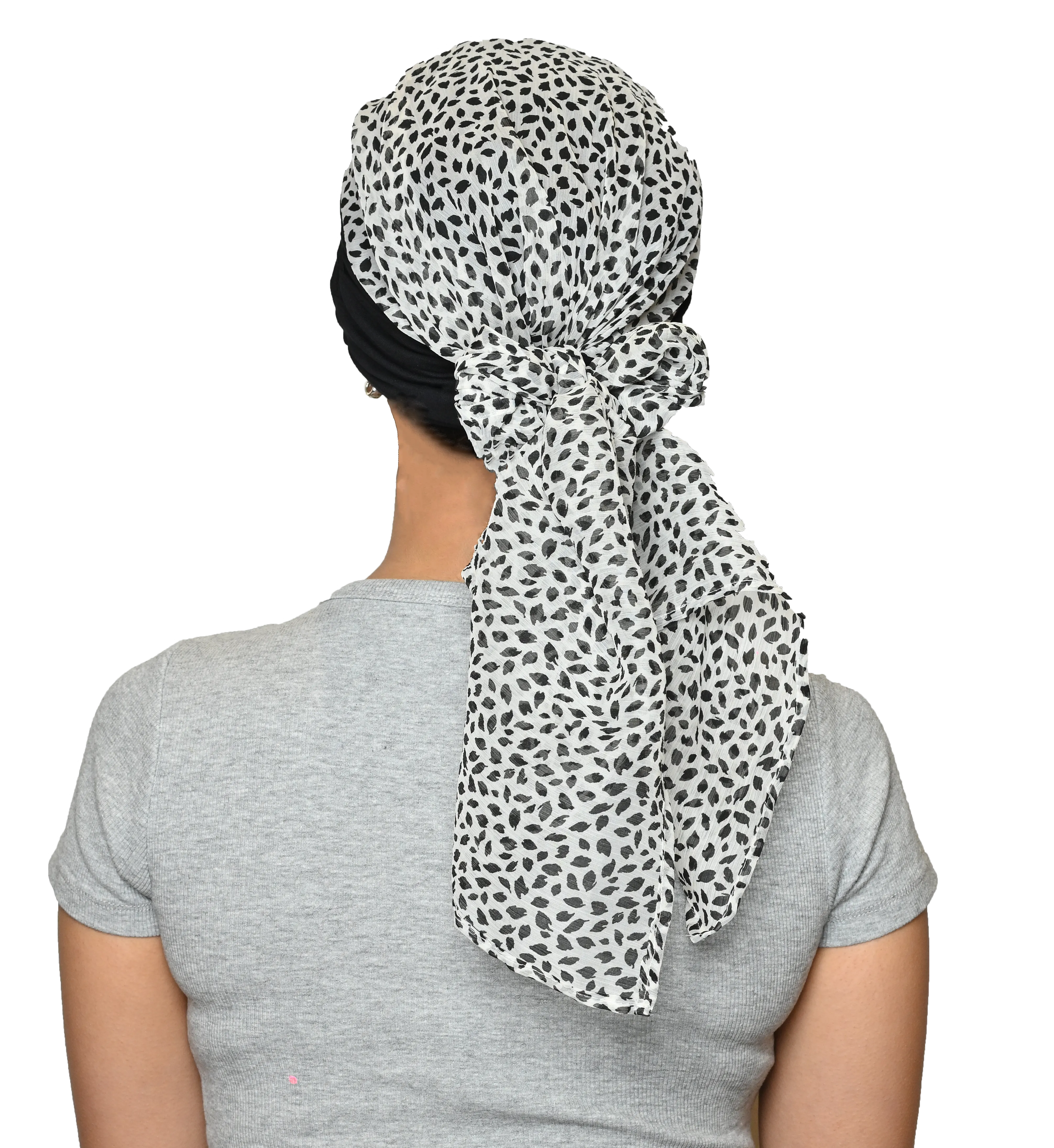 Elegant Aveon Gathered Headwrap With Silk Scarfs Turban Lightweight For Women's