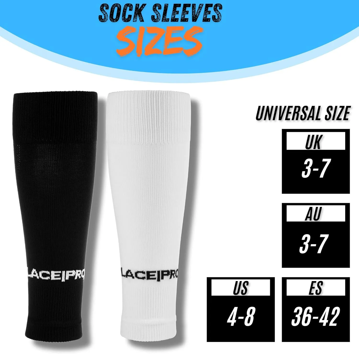 Football Socks Sleeves - Soccer Calf Compression Sleeve for Men Women & Kids - Breathable Leg Compression Sleeve Football - Shin Gaurd Sleeves for Youth and Adult