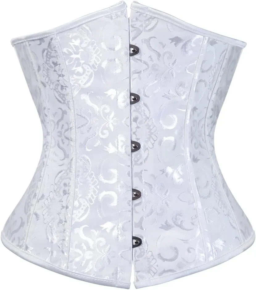 frawirshau Women's 9427 Lace Up Boned Underbust Waist Trainer Corset