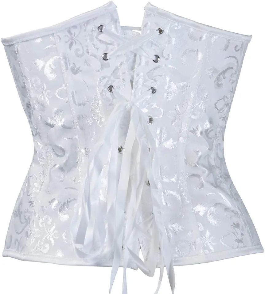 frawirshau Women's 9427 Lace Up Boned Underbust Waist Trainer Corset