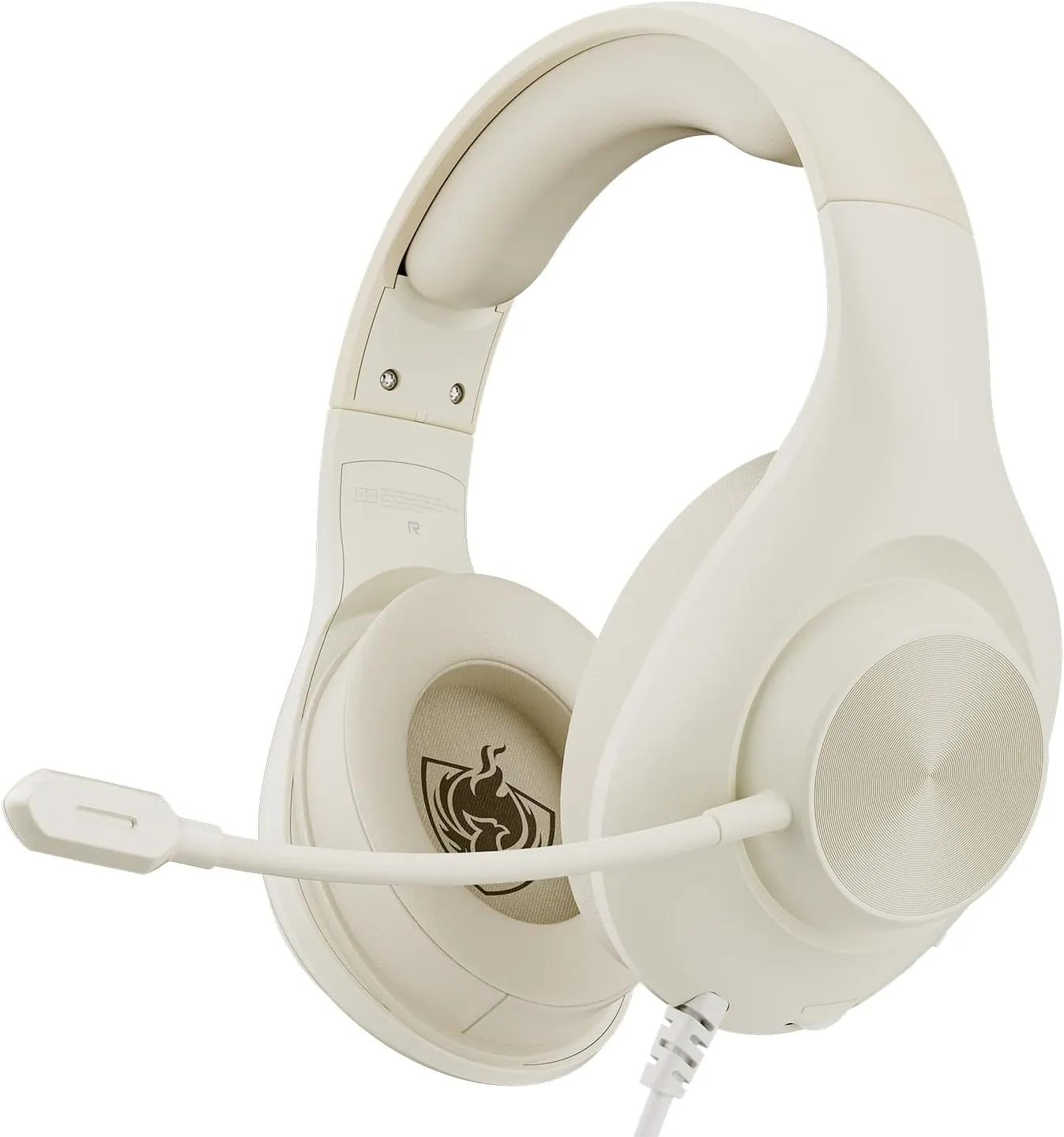 Gaming Headset for PS5 PS4 PC, Wired Headsets with 7.1 Surround Sound, H-7 Gaming Over Ear Headphones with Noise Cancelling Flexible Mic Memory Earmuffs, for PC/PS5/PS4/XboxSeries X/S/Switch (White)