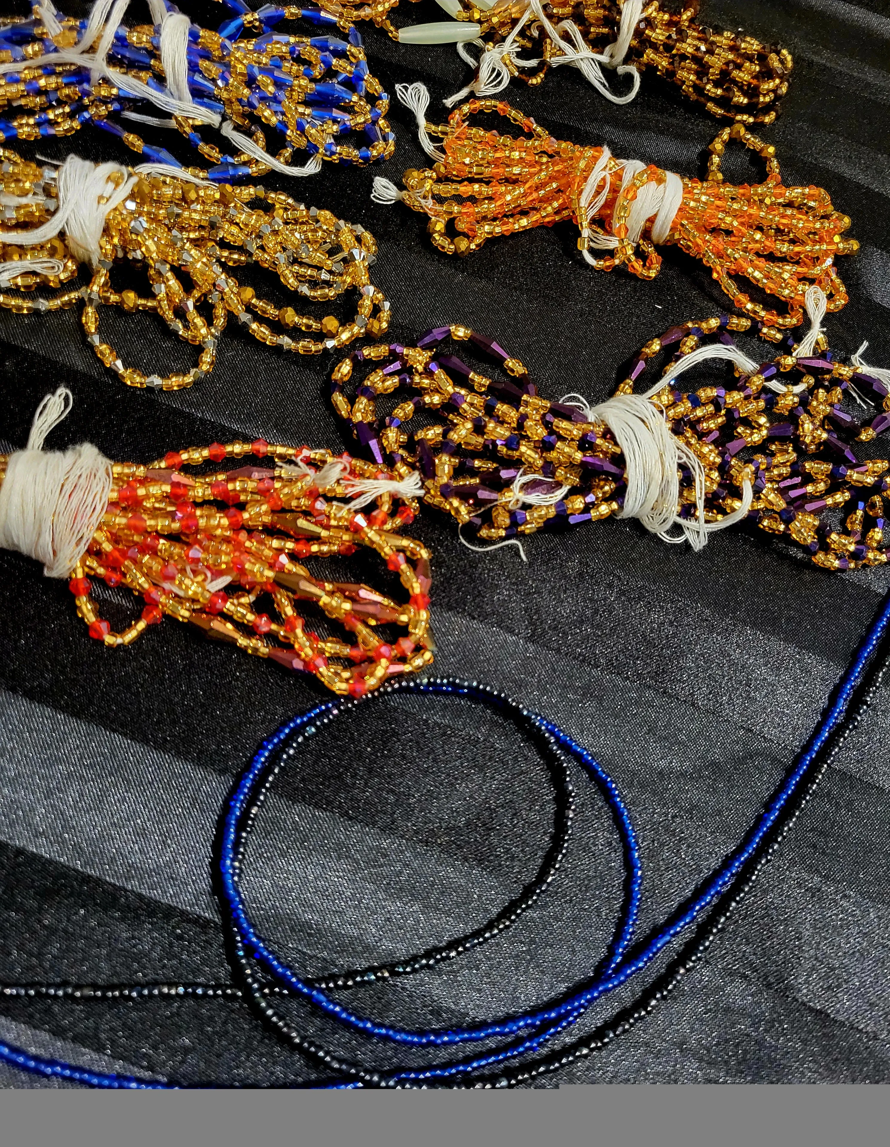 Ghanaian Deluxe Glass Waist Beads - Large