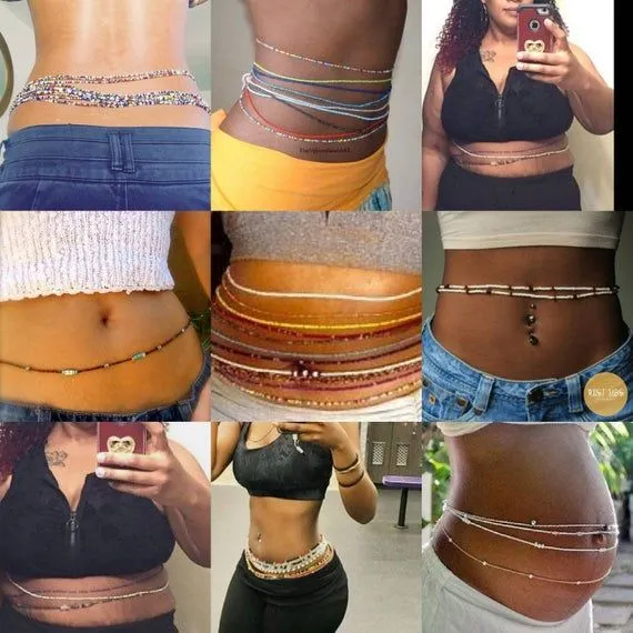 Ghanaian Deluxe Glass Waist Beads - Large