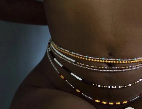 Ghanaian Deluxe Glass Waist Beads - Large