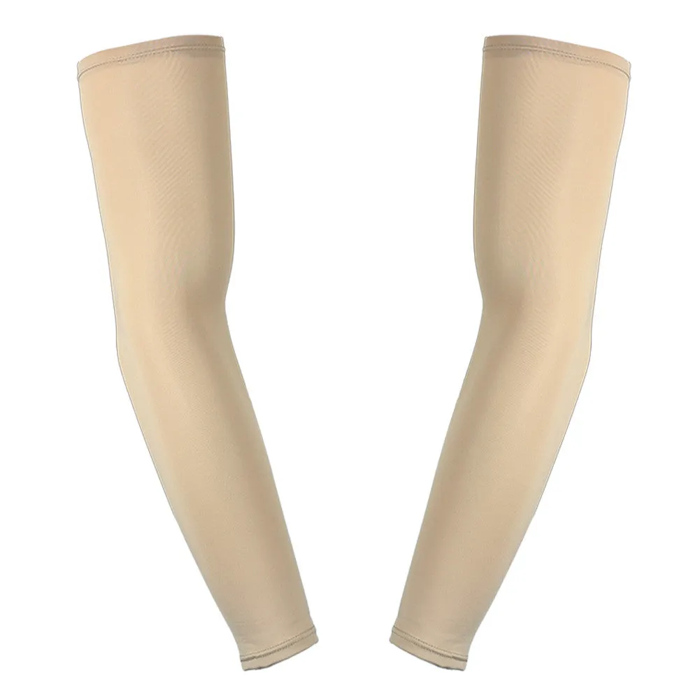Golf Compression Arm Sleeve (Full Length) UV Protective Anti-slip Arm Cover (Pack of 6 Pairs)