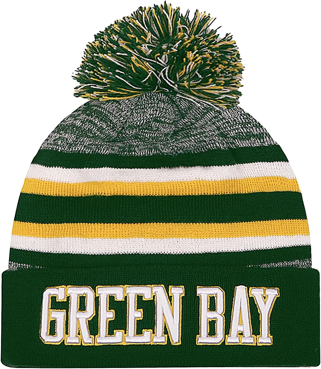 Green Bay Beanie Hat Football Knit Hats Winter Cuffed Stylish Beanie Cap Sport Fans Fashion Toque Cap