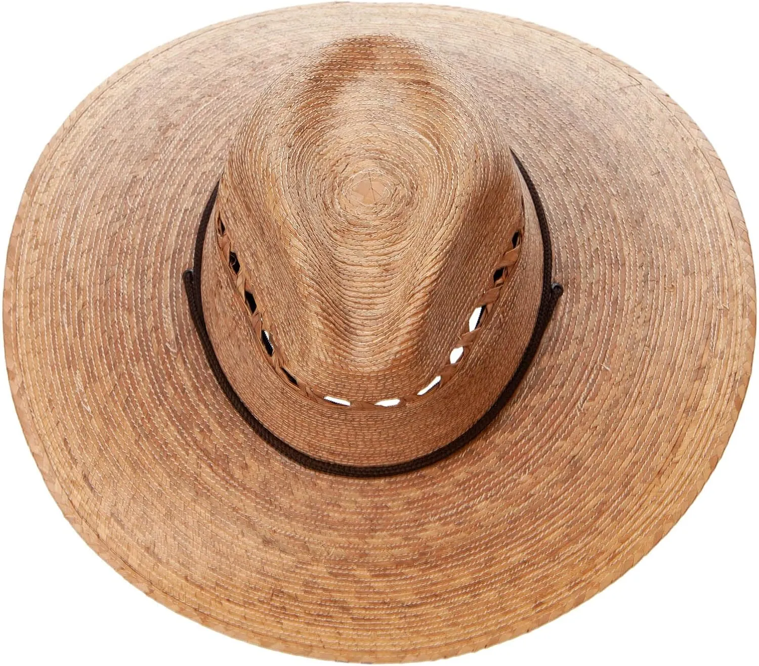 Jeanne Simmons Unisex-Adult Fedora Hat, Large Brim, Palm Braid, Sun Protection