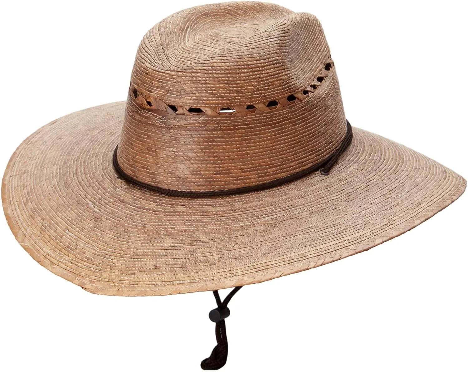 Jeanne Simmons Unisex-Adult Fedora Hat, Large Brim, Palm Braid, Sun Protection