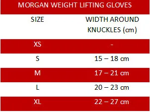 Morgan Leather Weight Lifting Gloves
