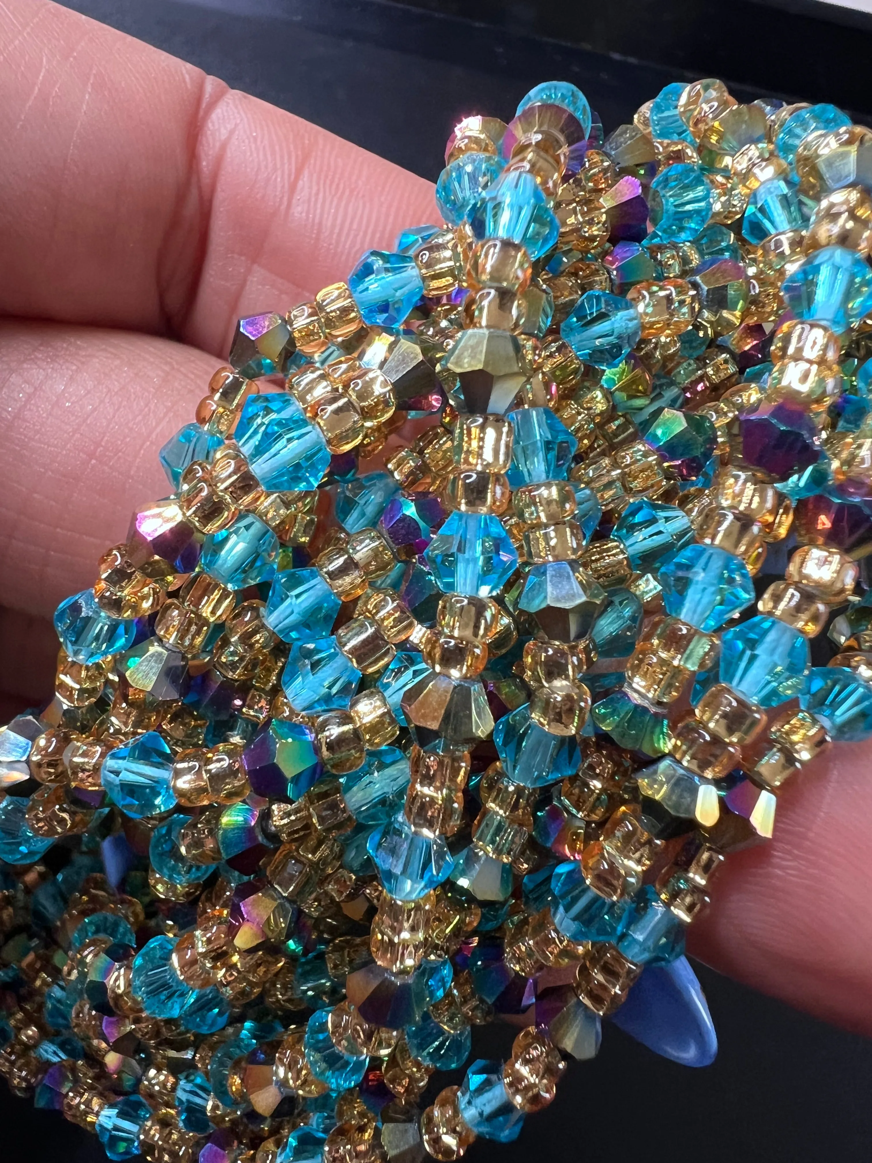 Nevyah Crystal Waist Beads (with Screw Clasp)