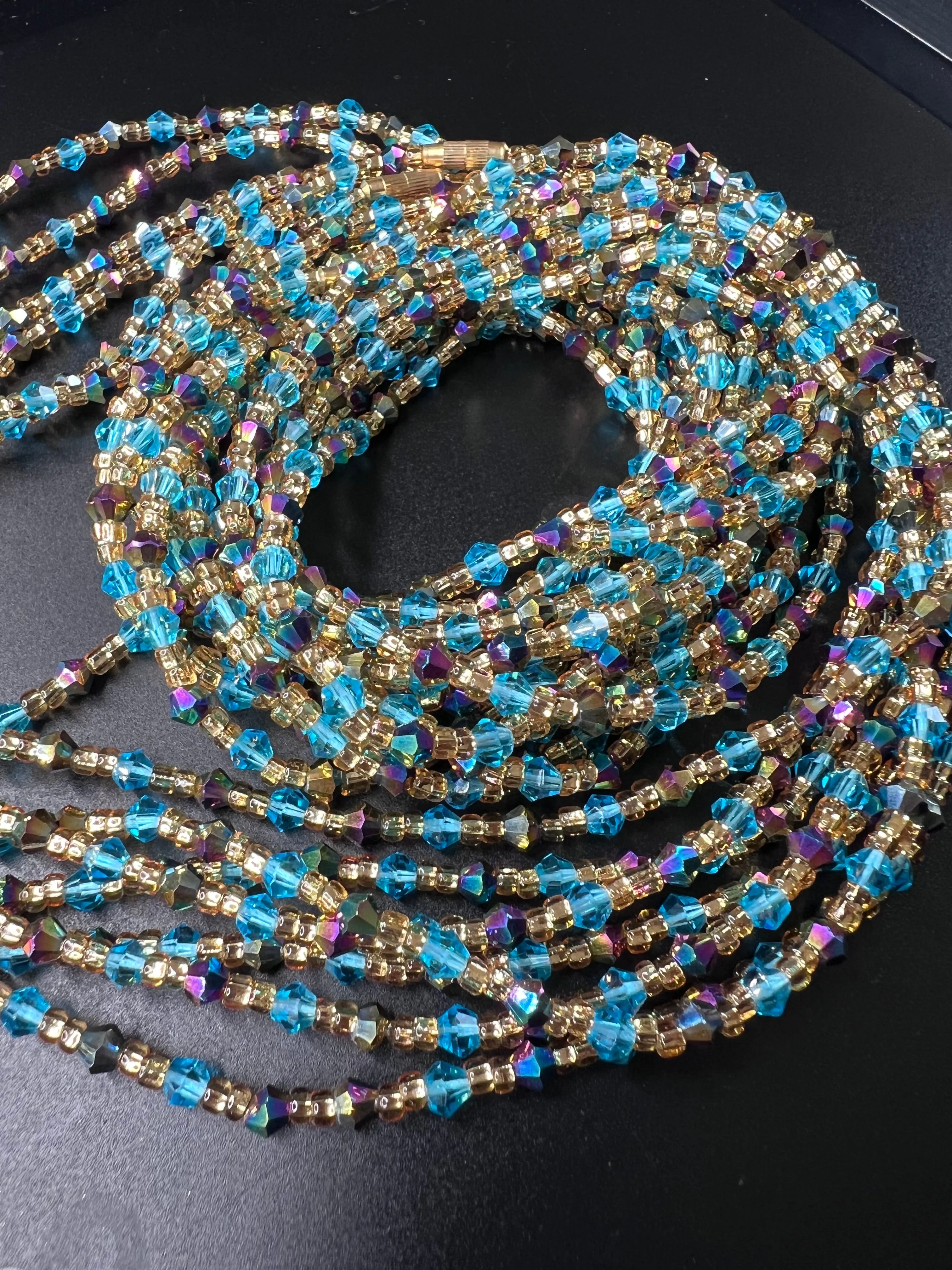 Nevyah Crystal Waist Beads (with Screw Clasp)