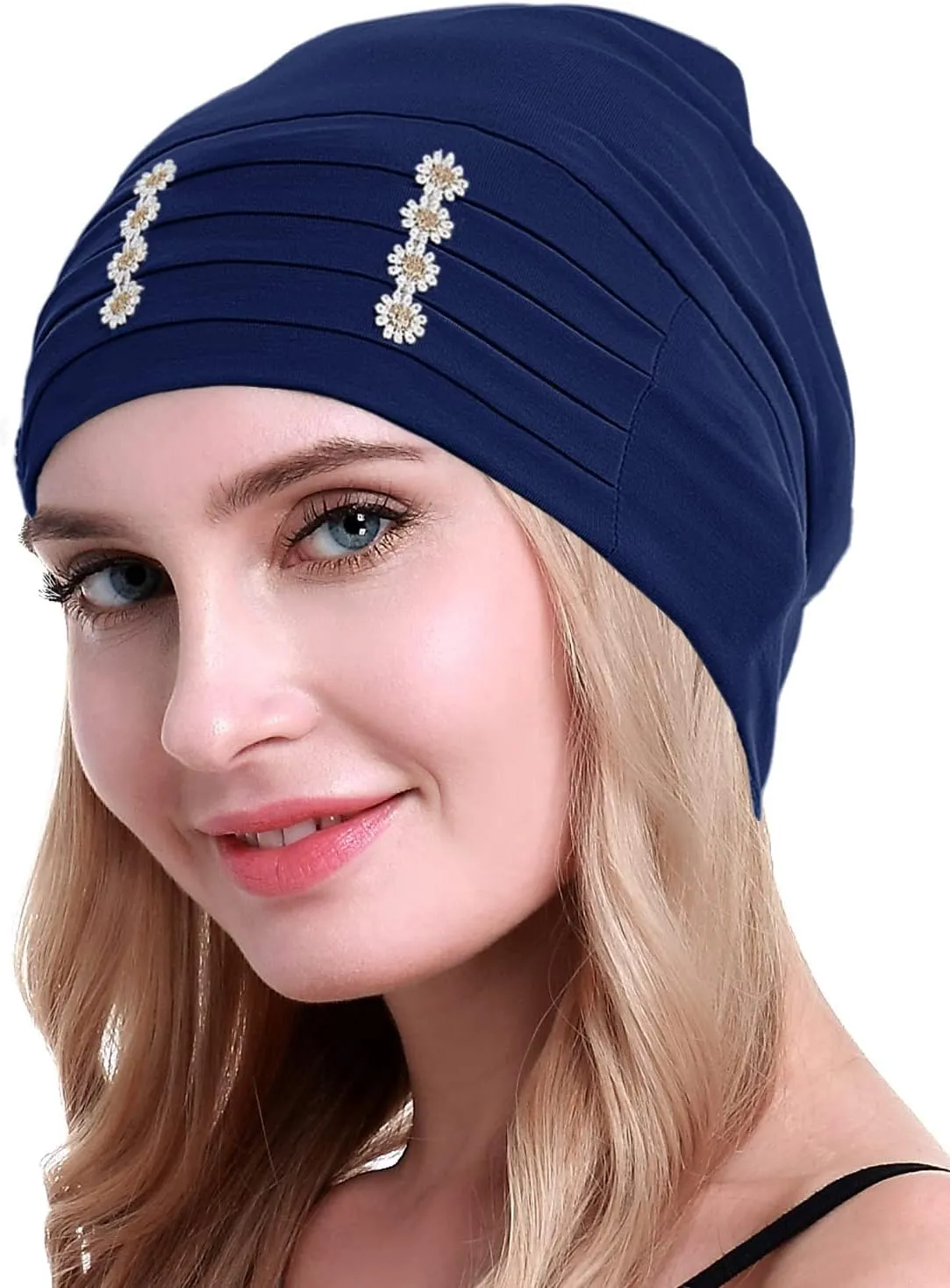 osvyo Flower Chemo Headwear Turban for Women - Headcovering Beanie Caps