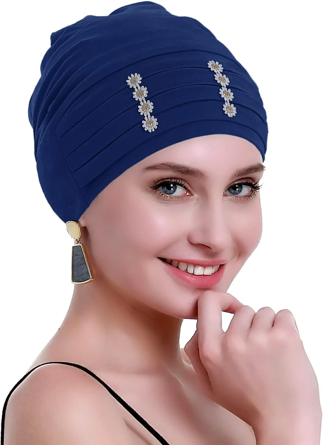 osvyo Flower Chemo Headwear Turban for Women - Headcovering Beanie Caps