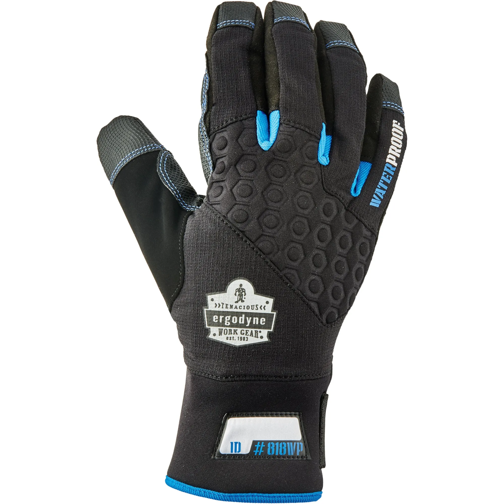 ProFlex® 818WP Performance Thermal Waterproof Utility Gloves, Polyurethane Palm, Size 2X-Large