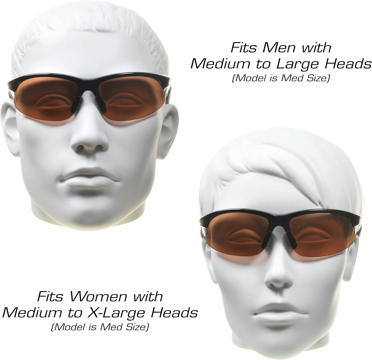 proSPORT BIFOCAL Sunglasses Readers Tinted Mens Womens High Definition Amber Yellow Smoke  1.50  1.75  2.00  2.25  2.50