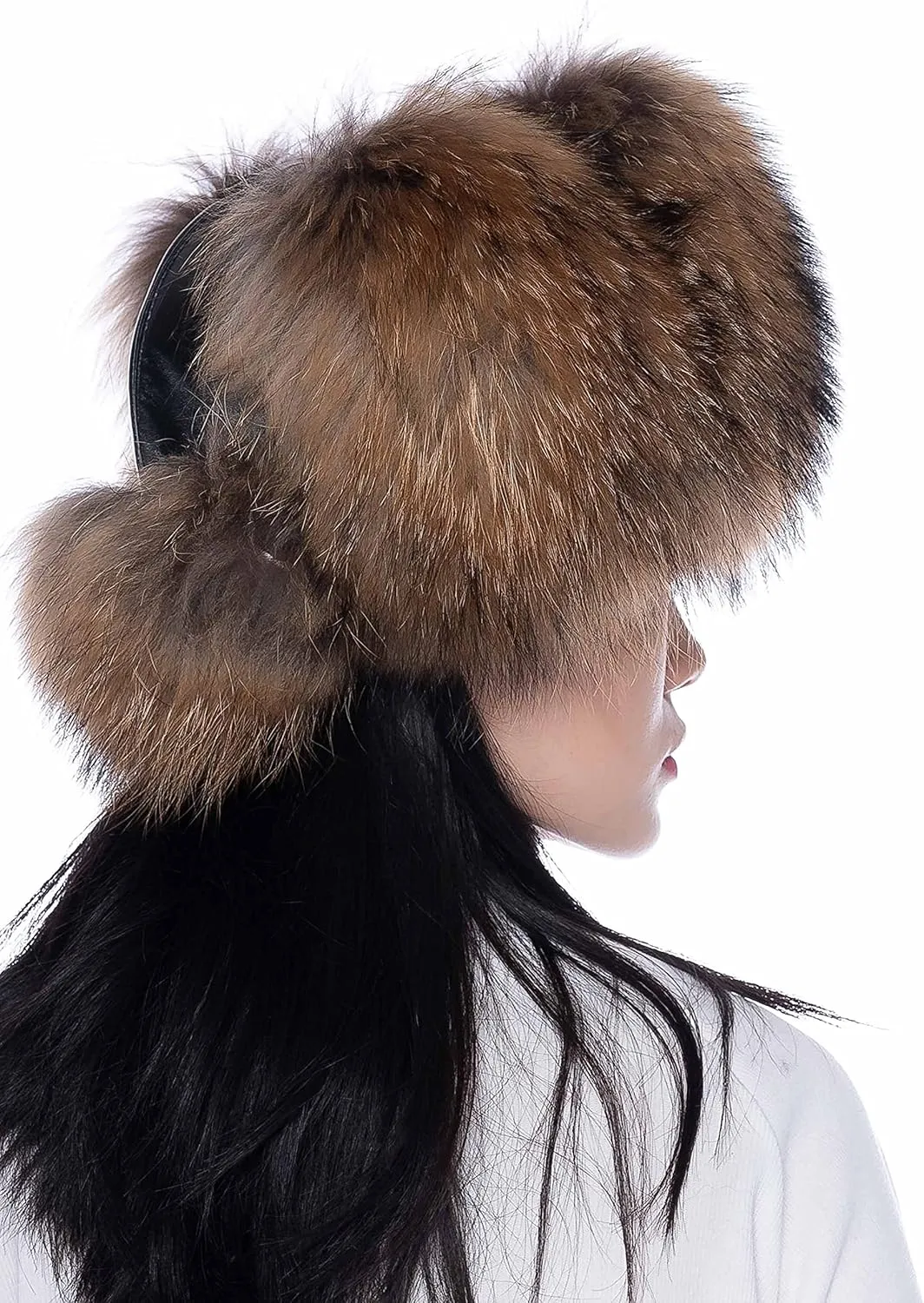 Real Fox Fur Hat - Genuine Sheepskin Leather Shell, Unisex Classic Ushanka Style, Warm and Windproof for Winter