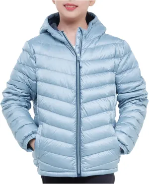 Rokka&Rolla Girls' Ultra Lightweight Packable Down Puffer Jacket Coat