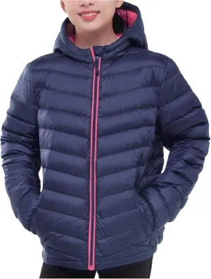 Rokka&Rolla Girls' Ultra Lightweight Packable Down Puffer Jacket Coat