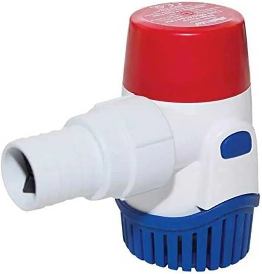 Rule 25 DA-24 Marine Bilge Pump, Non-Automatic, 500 GPH, 24 Volt