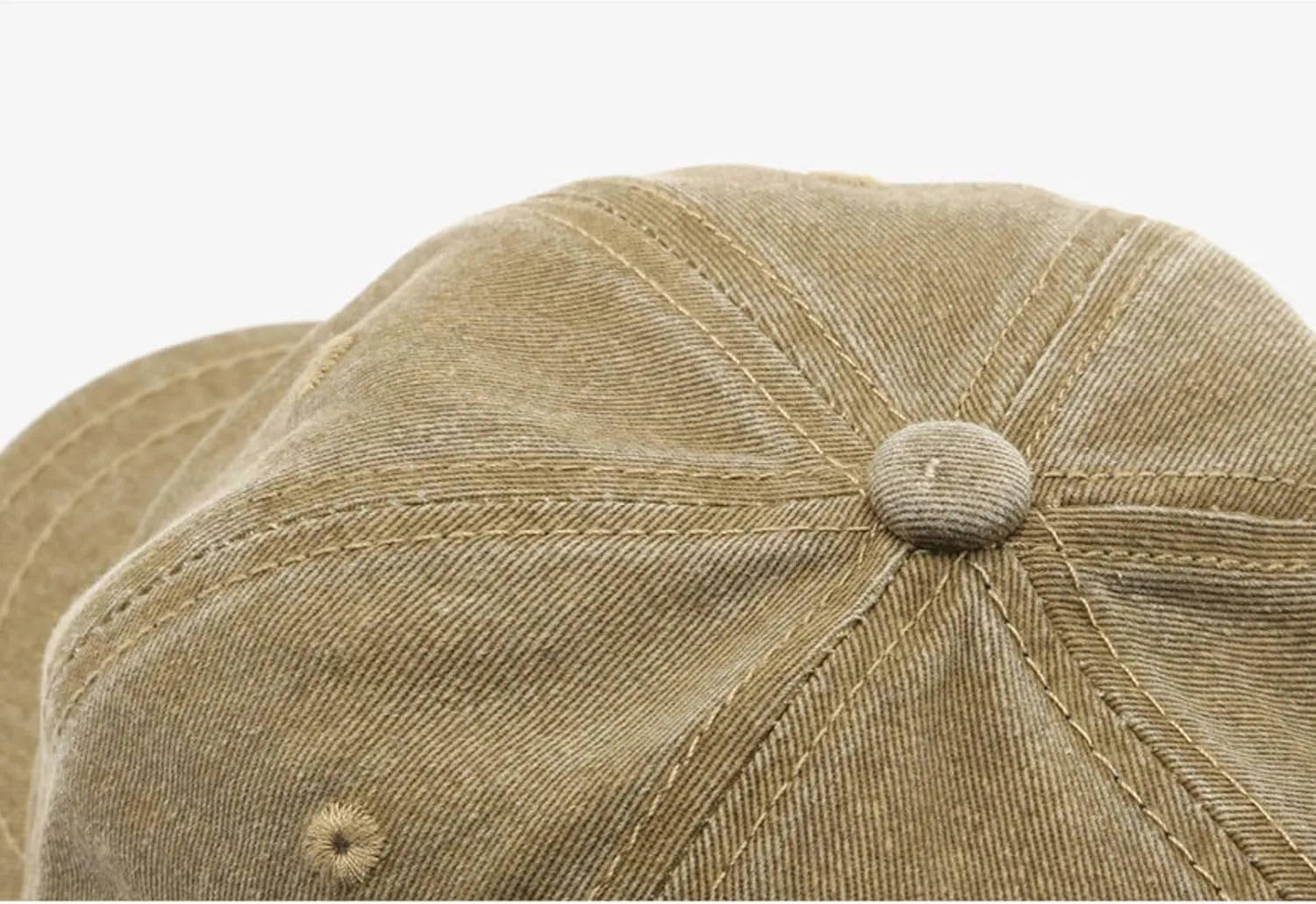 Short Brim Vintage Baseball Cap Adjustable Unstructured Washed Distressed Cotton Blank Dad Hat for Men & Women