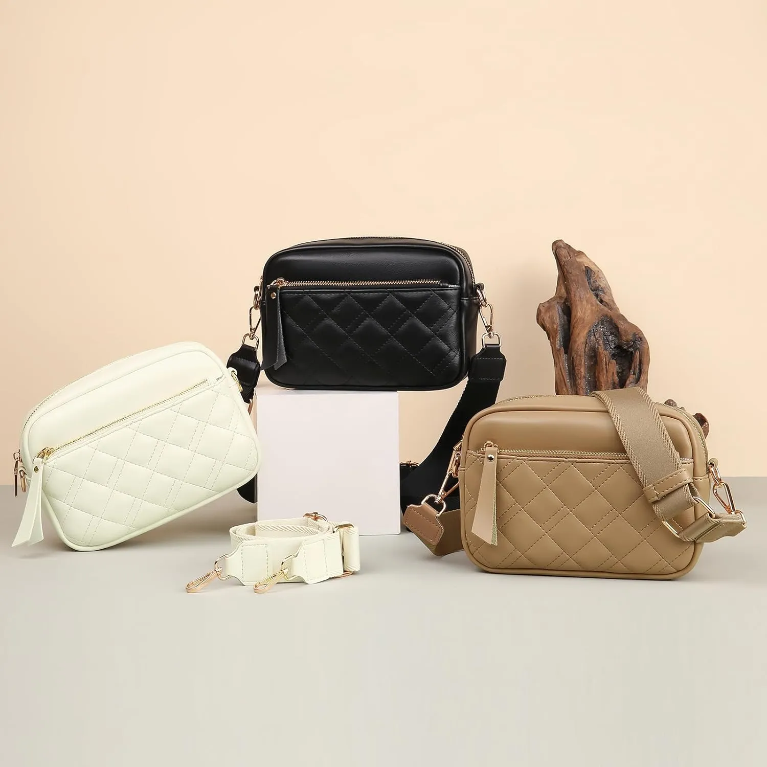 Small Crossbody Purse Leather Crossbody Bags for Women Fashion Handbag Cell Phone Crossover Shoulder Bag for Women