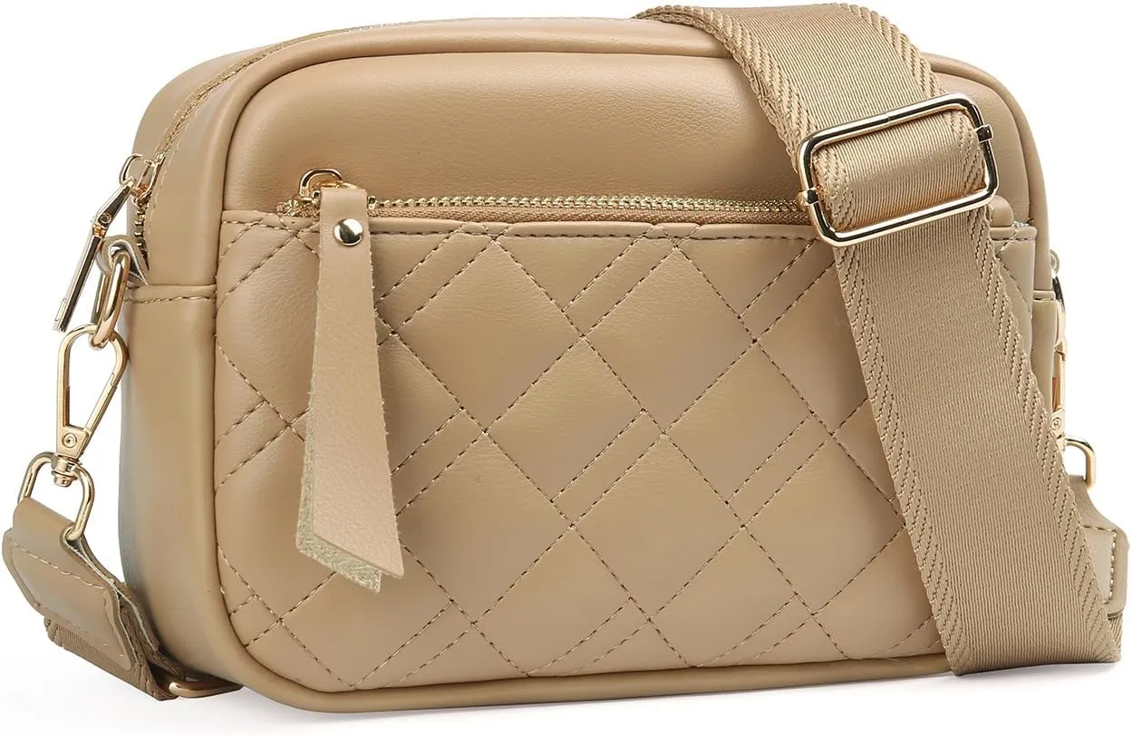 Small Crossbody Purse Leather Crossbody Bags for Women Fashion Handbag Cell Phone Crossover Shoulder Bag for Women