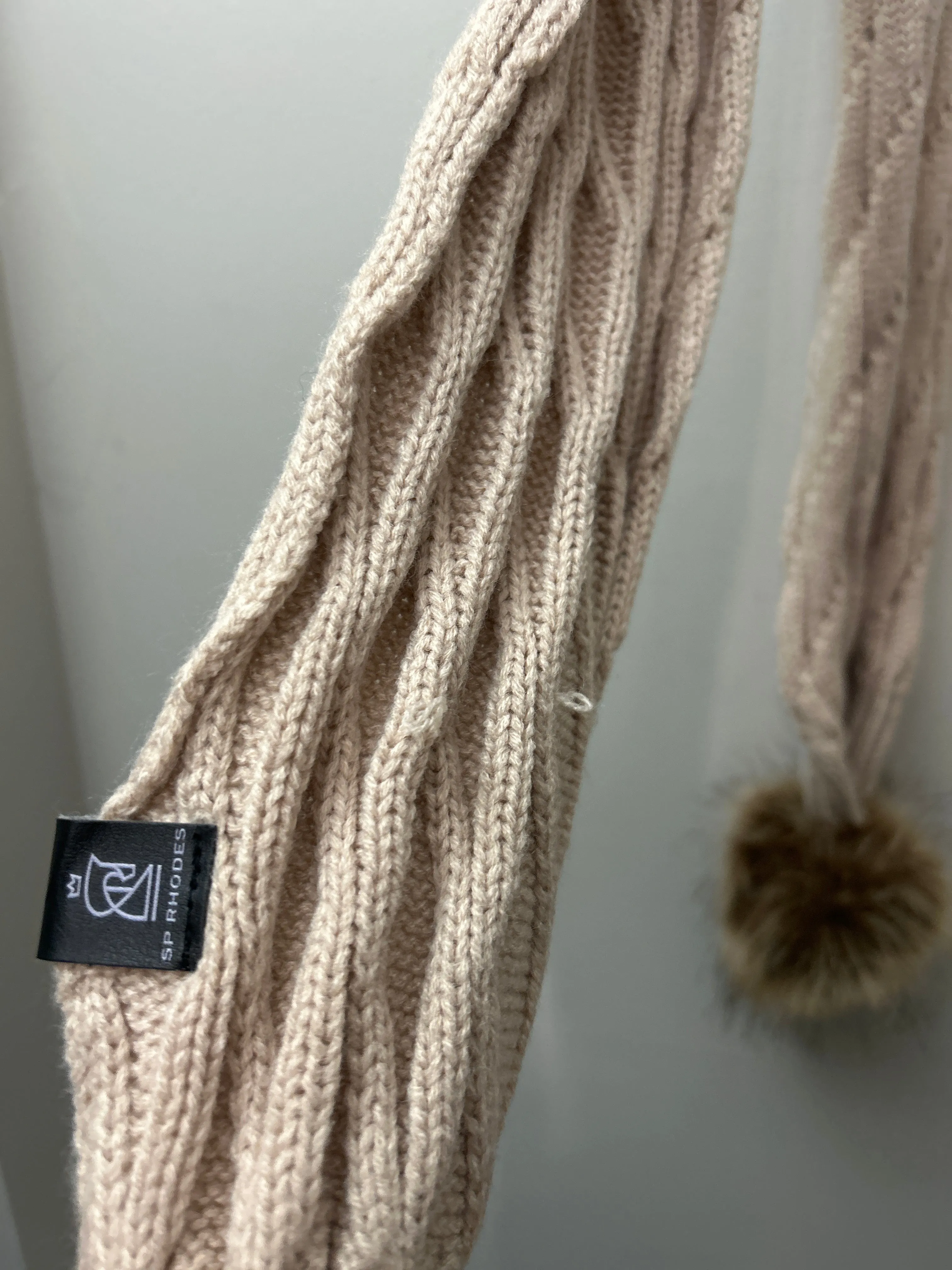 SP Rhodes Scarf with Poms