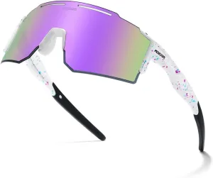 Sports Polarized Sunglasses for Men and Women, Youth Kids Baseball Softball Sunglasses for Cycling, Running