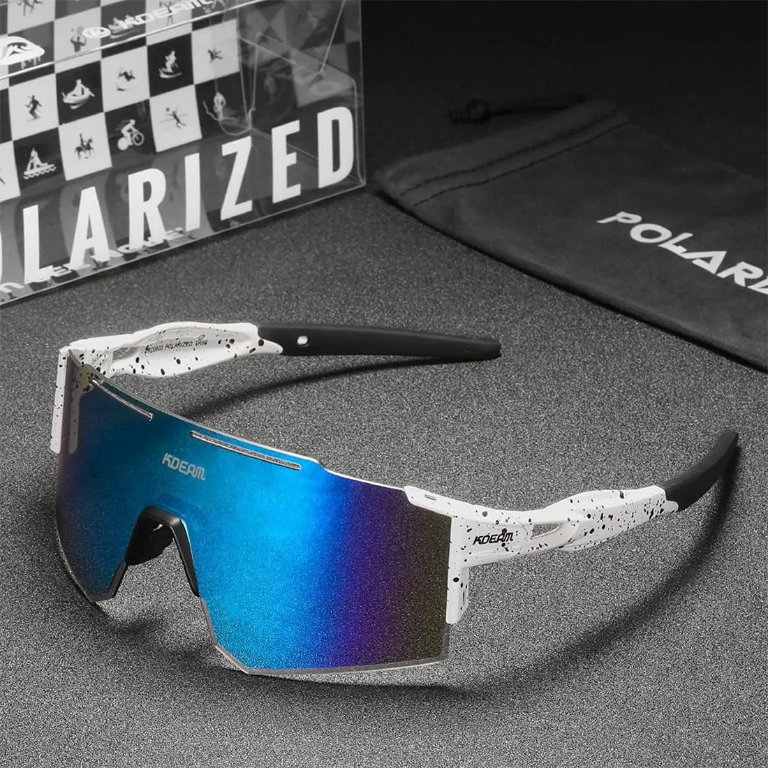 Sports Polarized Sunglasses for Men and Women, Youth Kids Baseball Softball Sunglasses for Cycling, Running