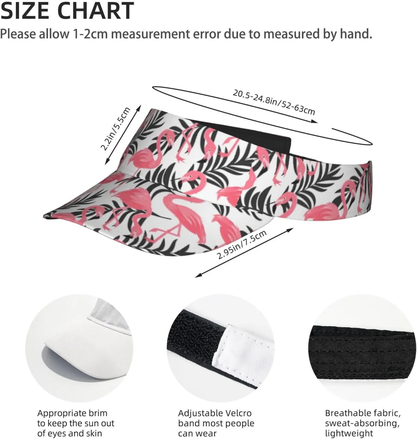Sun Visor Hats for Women & Men, Sport Empty Top Baseball Cap for Outdoor Tennis Golf Running