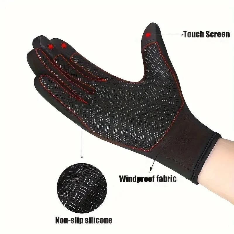 Thermal Insulation Waterproof Non-Slip Touchscreen Gloves
