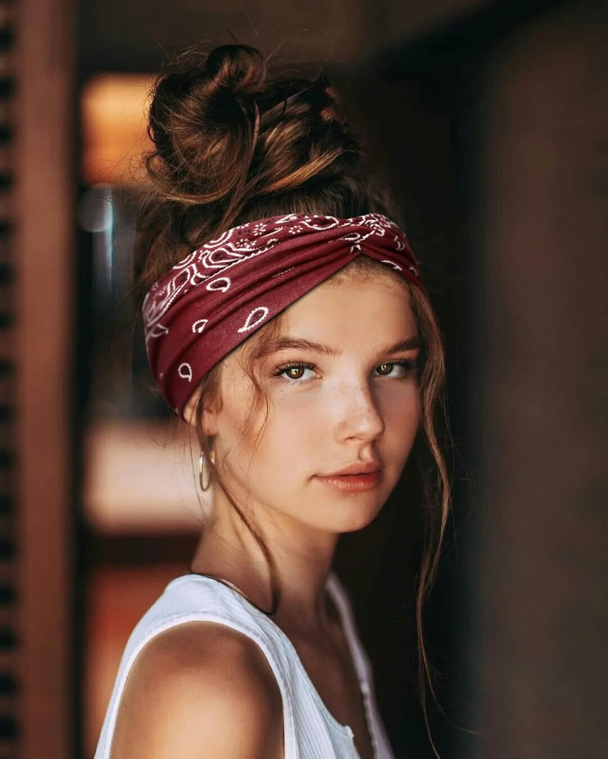 Tobeffect Boho Headbands for Women Bandana Fashion Womens Headbands Non Slip Elastic Wide Turban Head Wrap