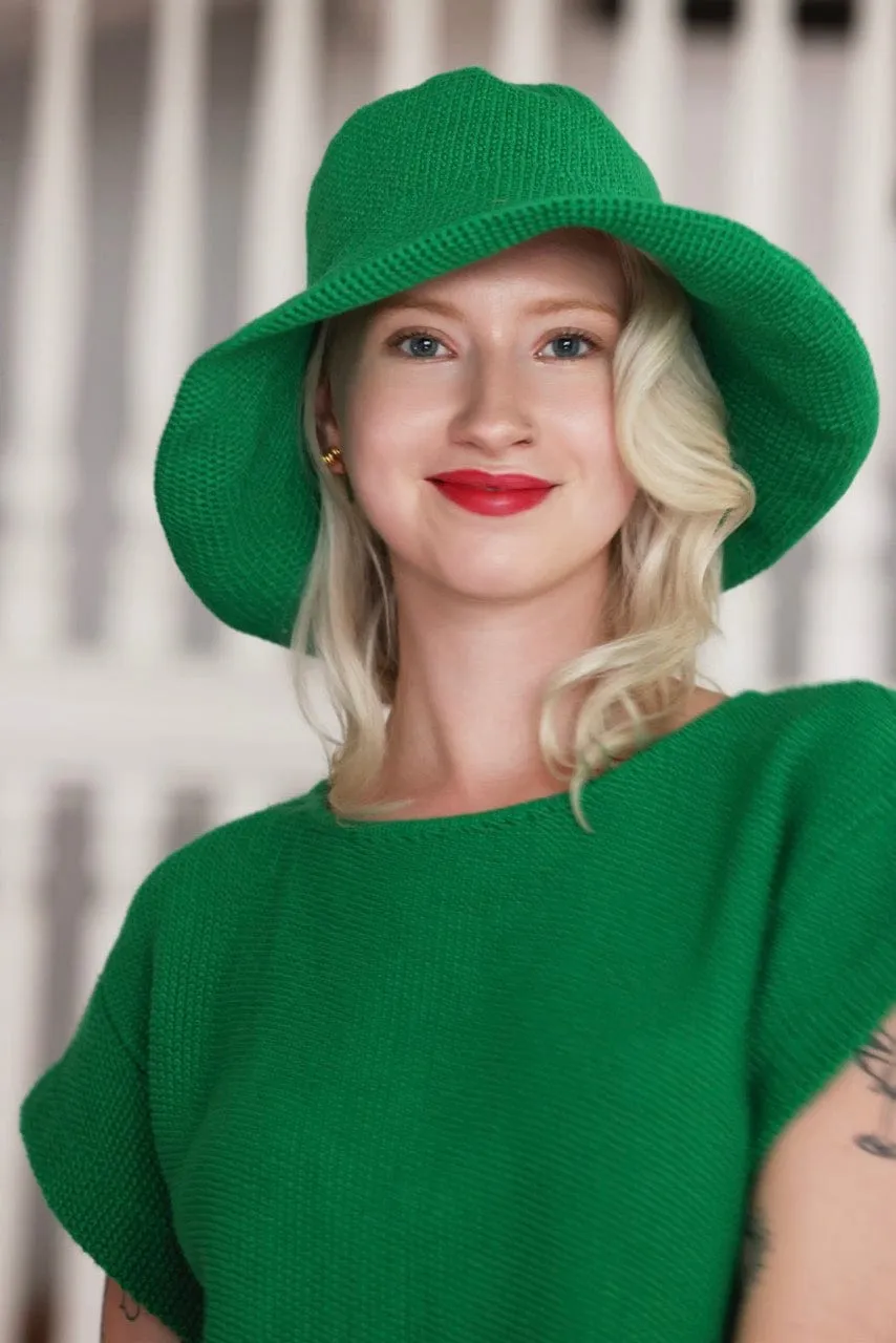Wide Brim Crochet Sun Hat