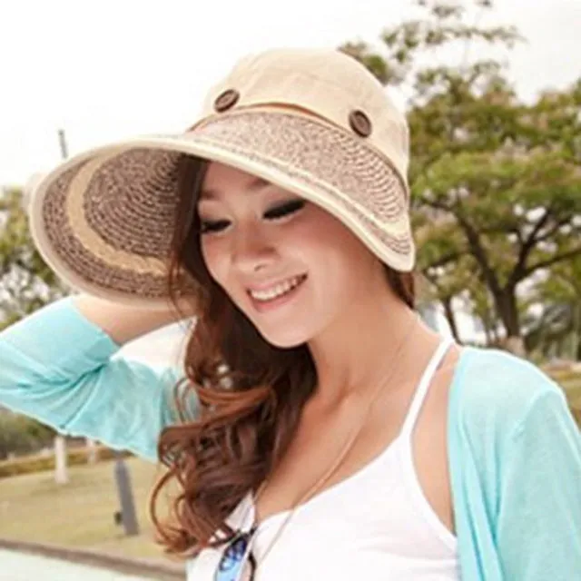Wide Brim Denim Sun Hat