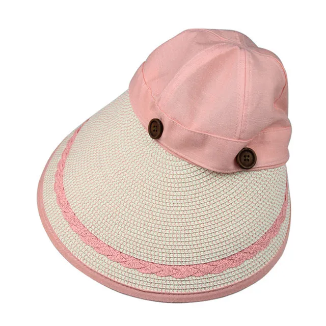 Wide Brim Denim Sun Hat