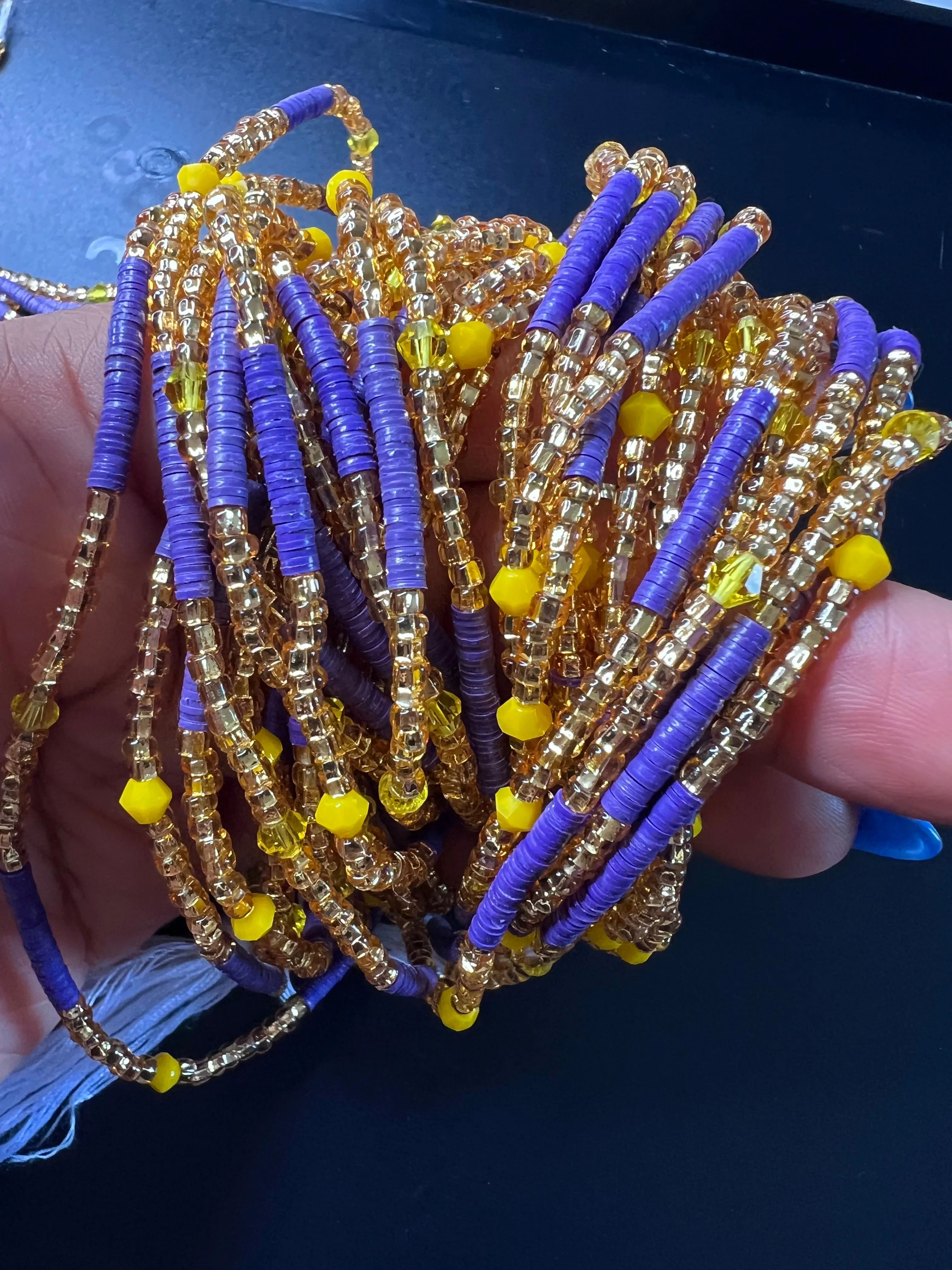 Yaaba Crystal Waist Beads (with Screw Clasp)